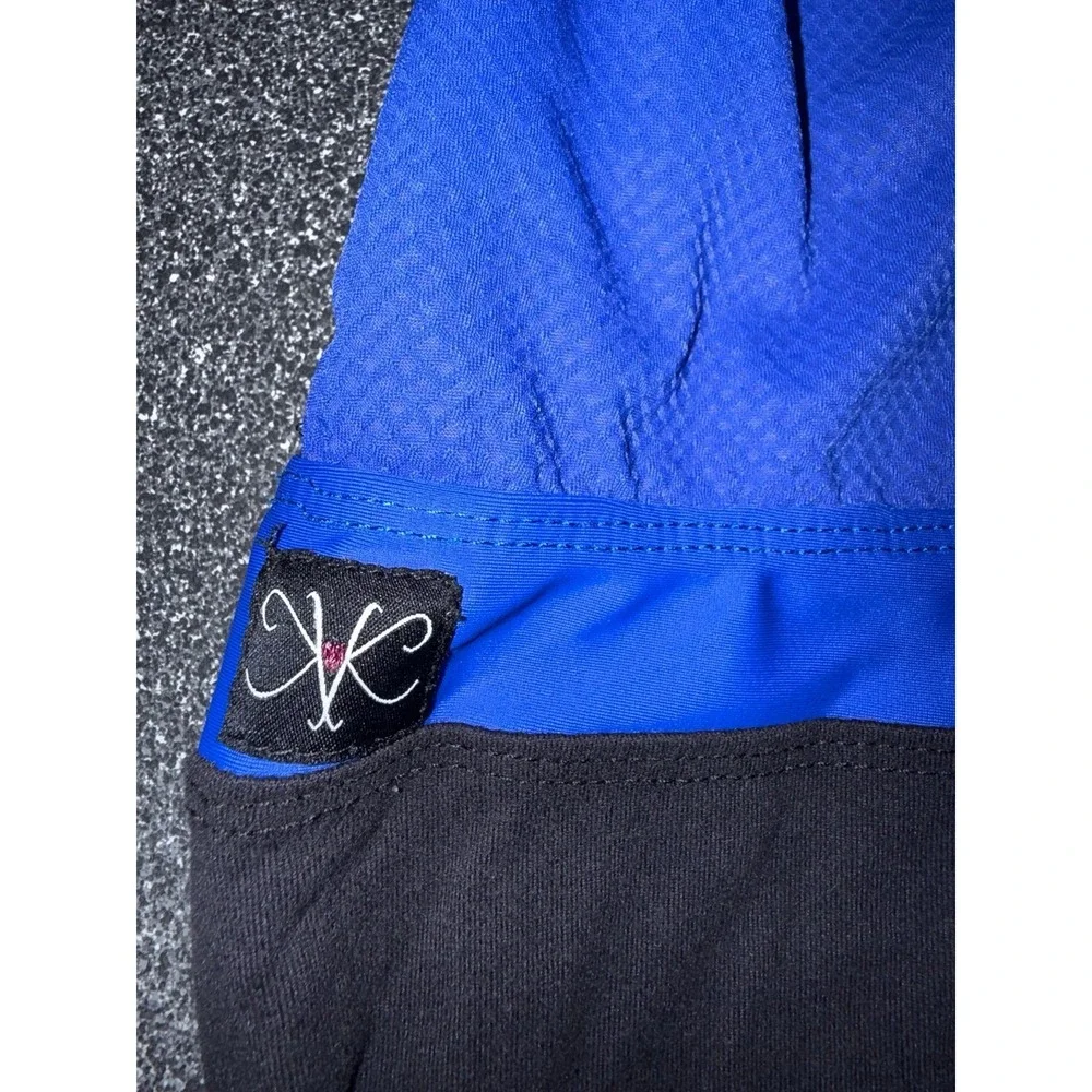 Kandi Kouture Unitard Girls Size CXL (10/12)‎ Blue and Black Dance Wear